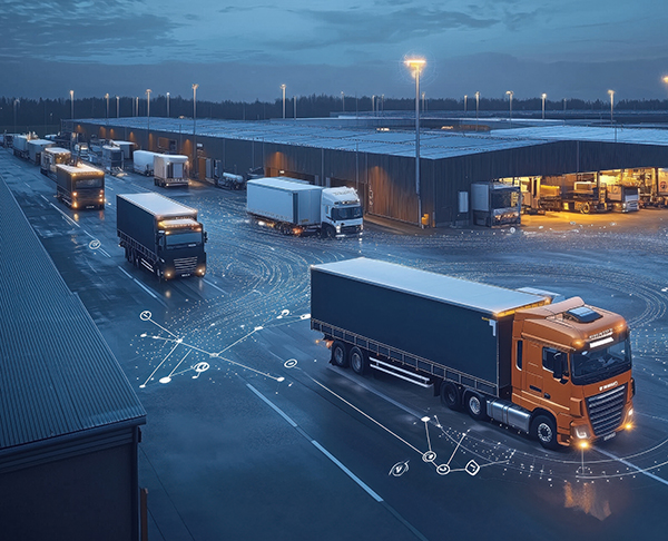GPS tracking on a lorry